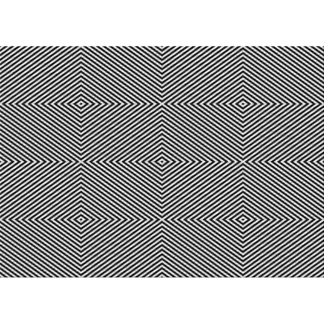 Ahgly Company Machine Washable Indoor Rectangle Transitional Midnight Gray Area Rugs, 5' x 8'