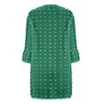 thumbnail image 4 of Nouveaux Hauts pour Femmes 2023 Grande Taille Mode Col Rond Décontracté Manches Longues Chandail en Molleton Imprimé Hauts Blouse Chemise Manches Longues pour Femmes, 4 of 5