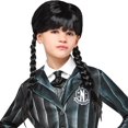 thumbnail image 3 of Wednesday Addams Nevermore Academy Child Wig, 3 of 4
