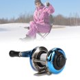 thumbnail image 3 of Qiilu Moulinet de Coulée, Roue de Pêche sur Glace, Roue de Moulinet de Pêche sur Glace d'Hiver Portable avec Fil, Équipement de Coulée Extérieur, 3 of 8