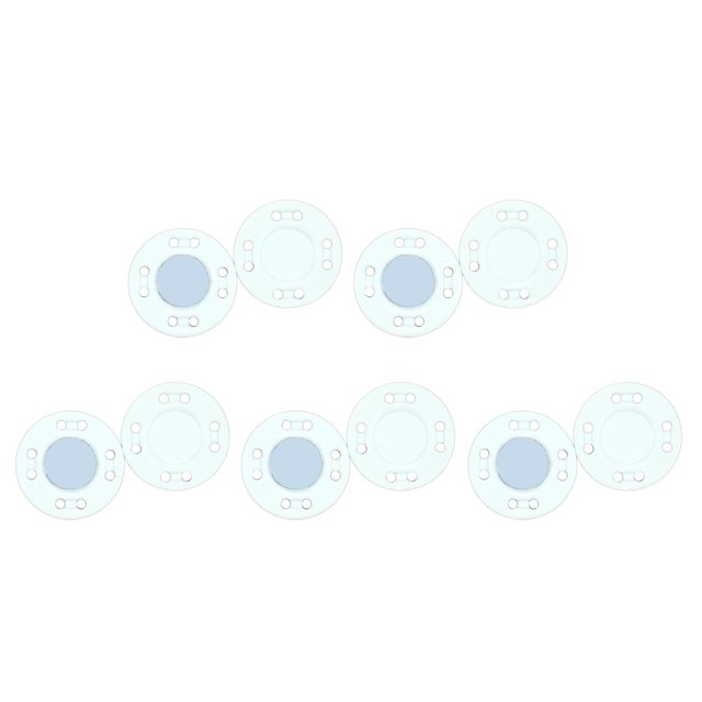 10Pairs Button Clasps Snaps Sewing Pants Jean Jacket Coats Closure for White