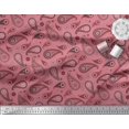 thumbnail image 3 of Soimoi Polyester Crepe Fabric Floral & Paisley Print Fabric by The Yard 52 Inch Wide, 3 of 5