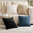 thumbnail image 4 of 2 Packs Boho Decorative Throw Pillow Covers for Sofa Couch Bed Home Decor, 18x18 inch, Blue, 4 of 6