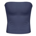 thumbnail image 5 of Weiqiqre Spring+Tops+for+Women Strapless Crop Tops Basic Backless Sleeveless Bandeau Going Out Cute 2025 Summer Clothes, 5 of 5