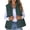 Green, variant on Lmnyox Casual Puffer Vest Jacket for Women Collared Zip Up Winter Thermal Vest Solid Sleeveless Vest Outerwear