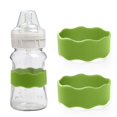 thumbnail image 1 of 1PC Kids Snack Boxes For School Personalized Baby Bottle Labels For Daycare Water Bottle Name Bands Customized Engraved Silicone Baby Reusable Bottle Straps Labels For Cups School 2PCS Green, 1 of 6