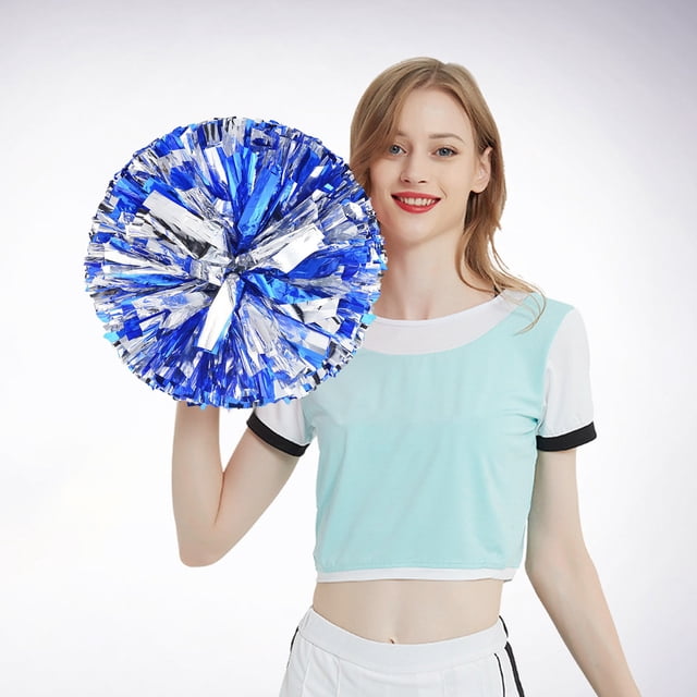 2PCS Cheerleading Handheld Colorful Flowers Sports Activities Performance Cheering Party Decorations for Women College Graduation Party Decorations 2022 Party Party Dress Party Decorations