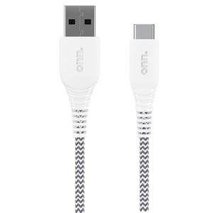 Onn. 6 FT/1.8 m USB Hi-Speed Certified USB-C to USB Braided Cable