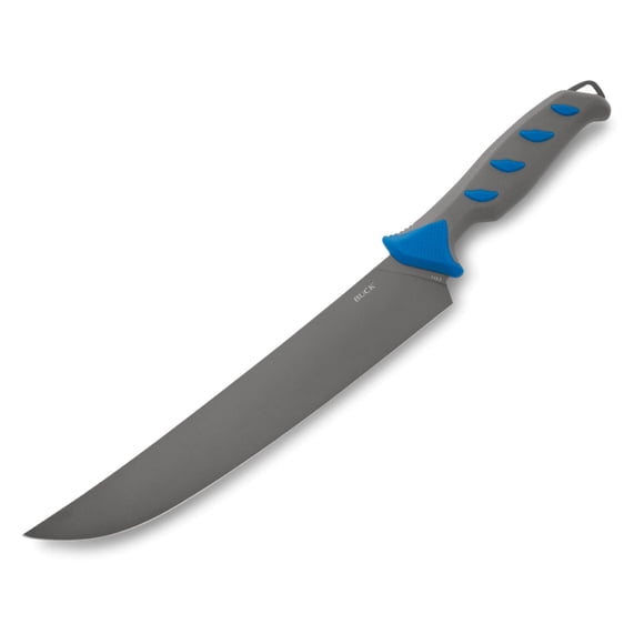 149 Hookset 10" Salt Water Fillet Knife – Superior Corrosion Resistance & All-Weather Grip for Saltwater Fishing – Model #0149BLS-B, Blue/Gray