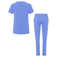 thumbnail image 2 of Adar Addition Go-Higher Scrub Set For Women - Notched V-Neck Scrub Top & Skinny Cargo Scrub Pants, 2 of 7