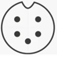 thumbnail image 2 of PREHKEYTEC - Fiche 5 Broches, 240 Degrés, 2 of 2