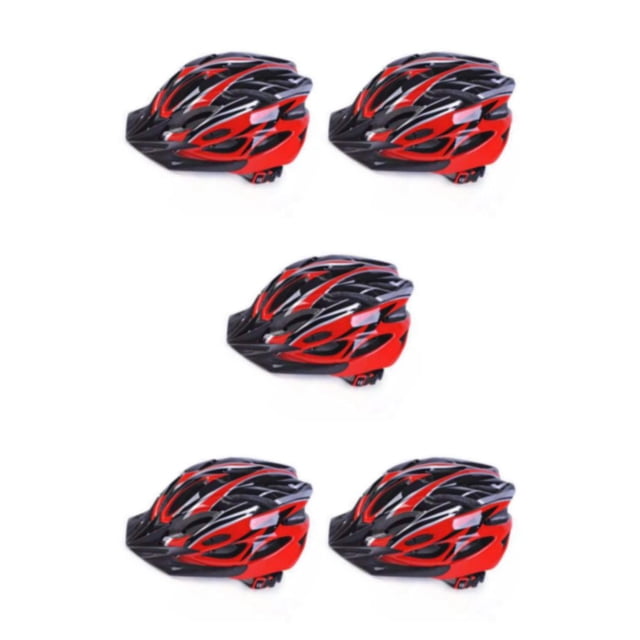 ZheElen PC Confortable Vélo pour Hommes - Léger Résistance à l'Air Réduite Résistance aux Impacts Réglable Sans Fardeau Conduite Noir Rouge 5Ensemble