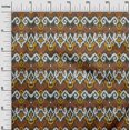 thumbnail image 2 of oneOone Silk Tabby Fabric Diamond & Swirl Ikat Print Fabric BTY 42 Inch Wide, 2 of 4