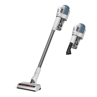 Miele Duoflex Vacuum Cleaner, Cordless and Bagless Multi-Use Flexible Stick Vacuum with Attachable MultiFloor Brush, in Brilliant White/Space Grey/Nordic Blue