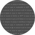 thumbnail image 1 of Ahgly Company Tapis Rond Lavable en Machine Intérieur Transitionnel Gris Fumé, 8 Pieds Rond, 1 of 7