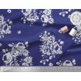 thumbnail image 2 of Soimoi Polyester Crepe Fabric Leaves, & Rose Floral Fabric Prints by Yard 42 Inch Wide, 2 of 3