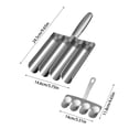 thumbnail image 3 of Food Clips – Product Category and Title Based Listing for Meatball Maker Tool Quadruple Kitchen Meatball Maker Easy Stainless Steel Meatball Making Spoon With Cutting For Manual Meatball Lovers, 3 of 3