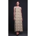 thumbnail image 2 of Bimba Robe Longue Maxi de Soirée pour Femmes en Rayonne à Imprimé Floral, Dos Nu, à Bretelles Spaghetti - Grande, 2 of 4