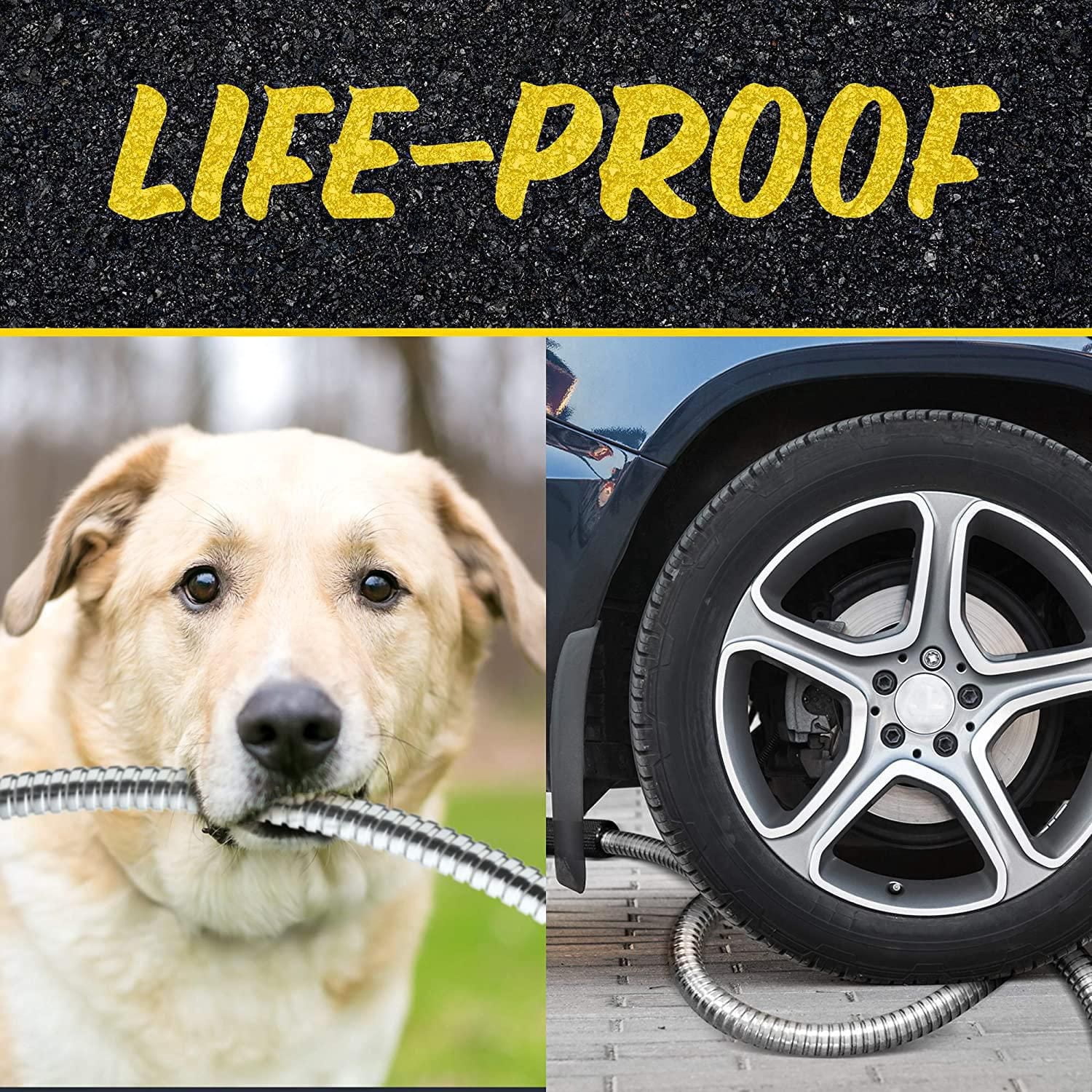 Bionic Steel PRO Garden Hose - 304 Stainless Steel Metal 50 Foot Garden Hose – Heavy Duty Lightweight, Kink-Free, and Stronger Than Ever with Brass Fittings and On/Off Valve