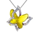 thumbnail image 1 of Jusqu'à 65 % de Rabais sur les Colliers SMihono pour Femmes Collier Papillon en Cristal Multicolore Pendentif de Mode, 1 of 2