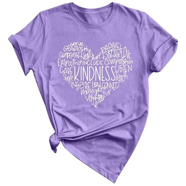 LUOGENLI T-shirts pour Femme pour Femmes Dames Mode Décontractée Imprimé T-Shirt à Manches Courtes Haut 1 T-shirts pour Femmes T-shirts Graphiques T-shirts Amusants Adulte Fête de la Saint-Patrick Violet G
