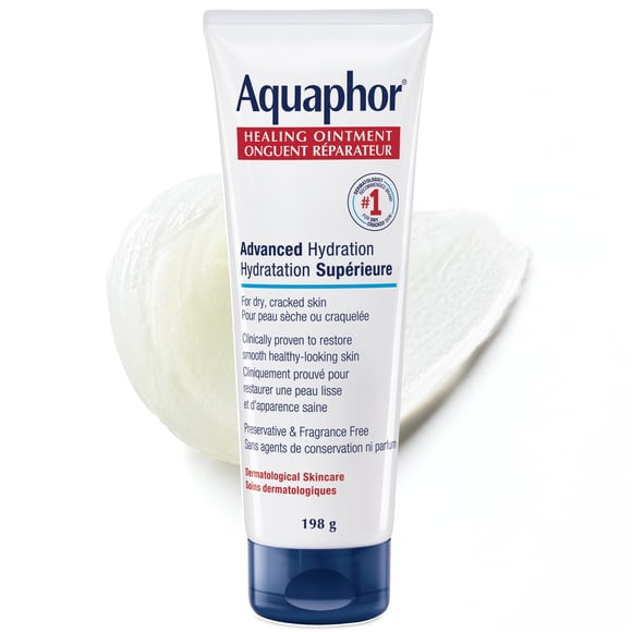 Aquaphor Healing Ointment, Multipurpose Ointment for Dry, Cracked Skin, 198g Tube