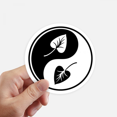 thumbnail image 1 of Culture Black White Yin-yang Sticker Round Wall Suitcase Laptop Label Bumper, 1 of 1