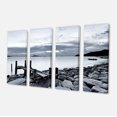 thumbnail image 2 of Small Sea Bridge from Rocky Beach - Landscape Canvas Art Print, 2 of 3