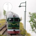 thumbnail image 1 of mmirethe Model Train Lamppost with Ladder Home Landscape Decorations LED Railway Light Miniature Single-Head Track Lamp Table Toys Gray（Scale 1:87）, 1 of 8