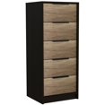 thumbnail image 1 of TUHOME Kaia Commode à 5 Tiroirs Commodes en Bois d'Ingénierie en Multicolore, 1 of 9