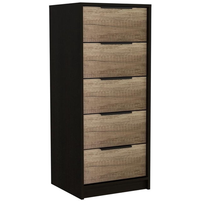 TUHOME Kaia Commode à 5 Tiroirs Commodes en Bois d'Ingénierie en Multicolore