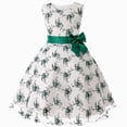 thumbnail image 1 of NIEWTR Robe pour Tout-Petites Fille Petite Fille Mignonne à Imprimé Sans Manches Robe d'Été Séchage Rapide Robe pour Voyages d'Été (Vert, 5-6 Ans), 1 of 8
