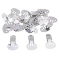 thumbnail image 2 of 20 Pieces Stainless Steel Flat Blank Shoe Clips DIY Crafts Findings Big, 2 of 9