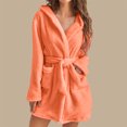thumbnail image 4 of Gift TIMIFIS Womens Robe Plush Soft Robe , Warm, Fleece Bathrobe Winter Warm Pajamas Shower Nightgown pring/Summer, 4 of 6