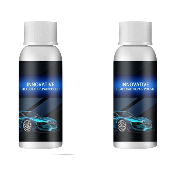 Iumwxz Car Headlight Repair Fluid Car Lamp Crystal Plating Refurbishment Repair Agent Tool Car Headlight Coating Refurbishment Repair Agent 20ml home tool blue Plastic Rollbacks on Essentials