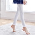 thumbnail image 2 of MIASHUI Girls Dance Ballet Tights Comfortable Fit Pants Solid Color Seamless Stretchy Leggings,White,3-4 Years, 2 of 4