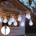 thumbnail image 4 of Dvkptbk outdoor string lights Solar String Lights Outdoor, Light Strings with 20 LED Filament Bulbs, Patio Lights for Home Garden Tents Porch Backyard Patio Party Wedding, 4 of 8