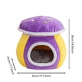 thumbnail image 2 of Pet Indoor Cozy Cat Bed With Detachable Cushion For Small And General Use In Home Or Area, 2 of 6