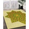 thumbnail image 3 of Ahgly Company Machine Washable Indoor Square Transitional Dark Golden Rod Brown Area Rugs, 8' Square, 3 of 7