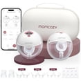 thumbnail image 1 of Momcozy M5 Smart App Control Hands Free Breast Pump, Electric Wearable Breast Pump with 3 Modes & 9 Levels, 2 Pack, Cozy Red, 1 of 9