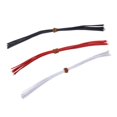 thumbnail image 1 of jinwen 30x Fil de Prise de Fil de Branchement de 22AWG Noir Noir Rouge pour Guitare / Instrument de Musique, 1 of 9