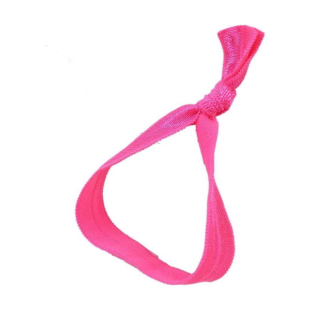 serony Anneau de Cheveux Sans Couture Haute Élasticité Noué Ajustable Porte-Queue de Cheval Coloré Accessoires Multi Couleurs Rose Rouge