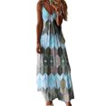 thumbnail image 1 of Bellella Robe Longue à Bretelles pour Femmes, Robe d'Été, Combinaison, Robe Maxi, Mode, Ligne A, Fête, Bleu Ciel, P, 1 of 2