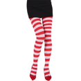 thumbnail image 2 of Women's Halloween Christmas Colorful Patchwork Striped Pantyhose, 2 of 4