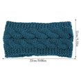 thumbnail image 4 of Bandeau Automne Coupe-Vent Tête Élastique Multicolore Réglable Large Laine de polyester avec twist Dames Oreille Muffs Accessoires de Cheveux pour les Filles Marine, 4 of 6
