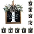 thumbnail image 1 of Front Door Decorations Alphabet Wreath Sign  Outdoor Hanging Decoration  11.8”*11.8”, 1 of 3