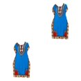 thumbnail image 2 of maskred Mode Femmes Plage Vacances Robe Boho Ethnique Élégante Robe en Vrac Bleu 2Set, 2 of 6