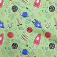 thumbnail image 1 of oneOone Silk Tabby Light Green Fabric Galaxy Craft Projects Decor Fabric Printed By The Yard 42 Inch Wide, 1 of 4