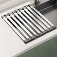 thumbnail image 1 of Birdeem Panier de Drainage pour Évier de Cuisine, Étagère de Rangement en Acier Inoxydable, Panier de Rangement Pliable Rétractable pour Évier de Cuisine, Paniers de Rangement pour Organiser, 1 of 9
