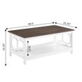 thumbnail image 4 of Convenience Concepts Omega Table Basse en Blanc et Fini Bois Brun Bois Flotté, 4 of 5
